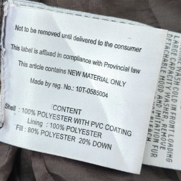 ATTRACTIVE Queen's University Down Filled Jacket Puffer Quilted Women's XL - Picture 9 of 11